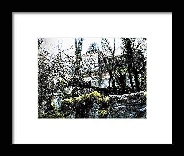 Architecture Framed Print featuring the photograph Haunted Enchantment 2 by Lora Fisher