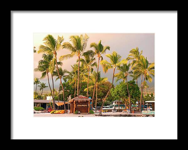 Beach Framed Print featuring the photograph Hawaii, Big Island, Kona-kailua by Inger Hogstrom