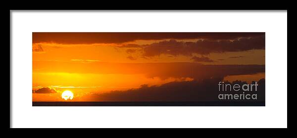 Hawaii Framed Print featuring the photograph Hawaiian Sunset by Anthony Michael Bonafede