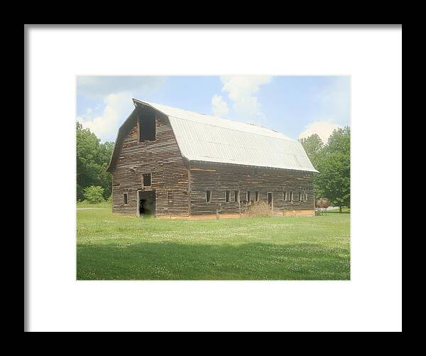 Barn Framed Print featuring the photograph Hay Barn in the Country by Bill TALICH