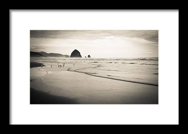 The Needles Framed Print featuring the photograph Haystack Rock and Cannon Beach by Scott Rackers