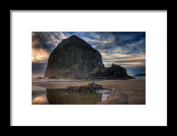 Haystack Rock Framed Print featuring the photograph Haystack Rock by Joseph Bowman