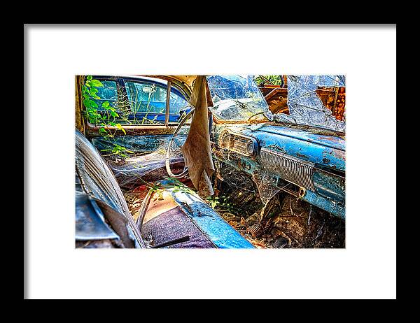 Hdr Framed Print featuring the photograph HDR Car Interior by Joe Myeress