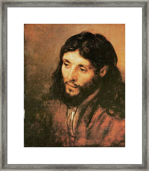 Head of Christ c Life of JESUS  Art 1650 REMBRANDT VAN RIJN 