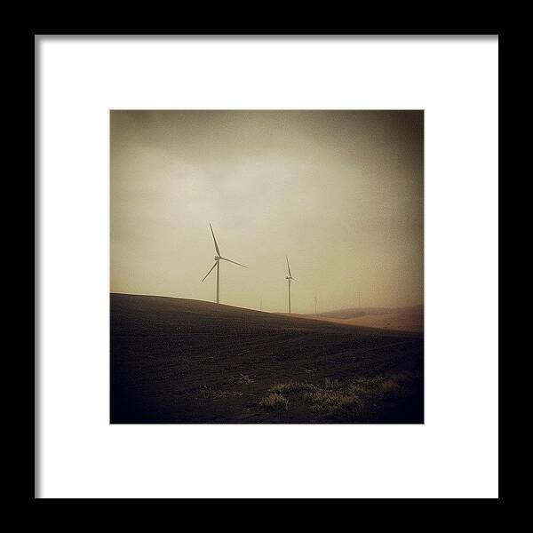 Palouse Framed Print featuring the photograph Heading Into The Storrm In The by Mark Kiver