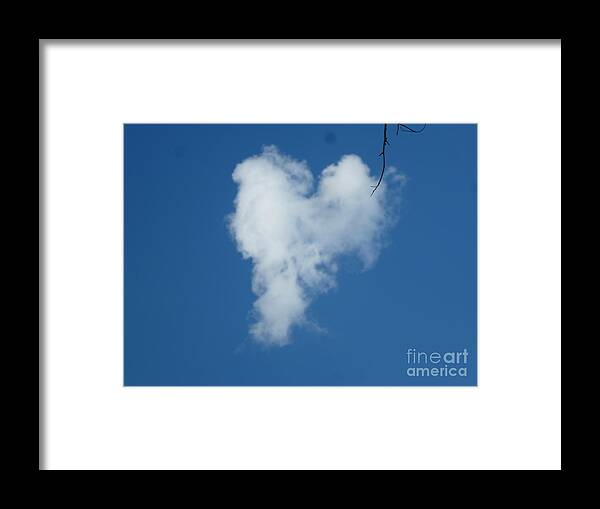 Heart Framed Print featuring the photograph Heart Cloud Bell Rock by Mars Besso