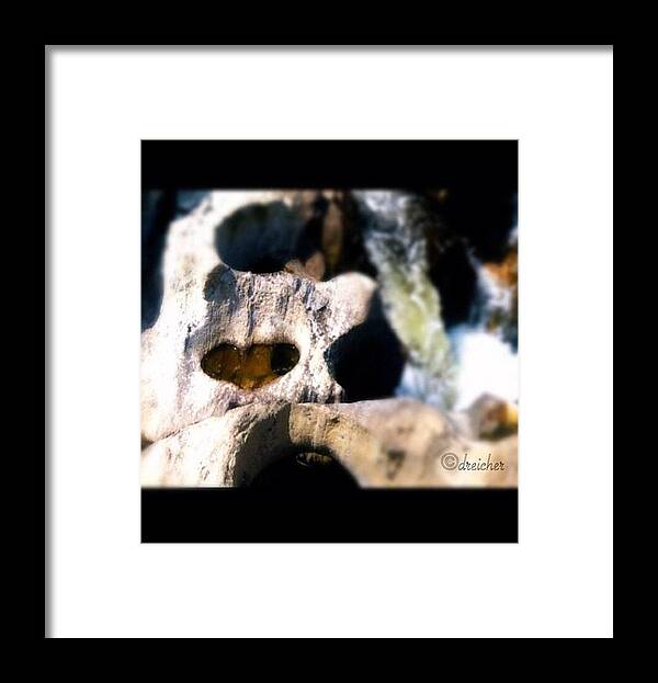 Rocks Framed Print featuring the photograph Heart of Rocks by Denise Reicher