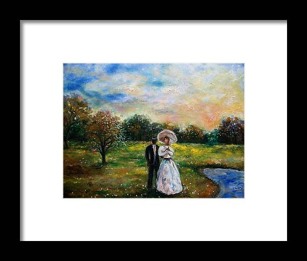 Emery Framed Print featuring the painting Heaven And Earth by Emery Franklin