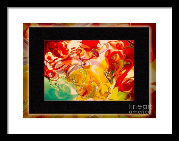 Heaven Framed Print featuring the painting Heaven Conquers Hell an Abstract Adventure by Omaste Witkowski