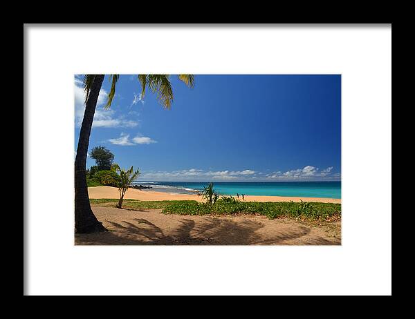 Hawaii Framed Print featuring the photograph Heavenly Haena Beach by Marie Hicks