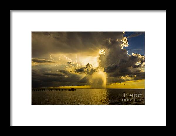 Clouds Framed Print featuring the photograph Heavens Window by Marvin Spates