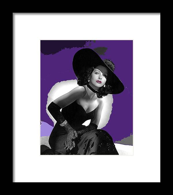 Hedy Lamarr Publicity Portrait Unknown Date-2014 Framed Print featuring the photograph Hedy Lamarr publicity portrait unknown date-2014 by David Lee Guss