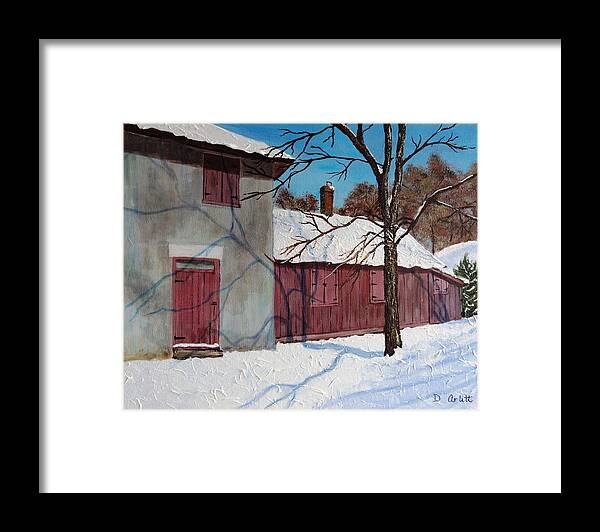  Toronto Framed Print featuring the painting Helliwell House Todmorden by Diane Arlitt