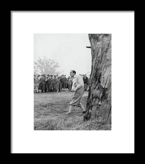Exterior Framed Print featuring the photograph Henry Cotton Playing Golf by Keystone Press Agency Ltd