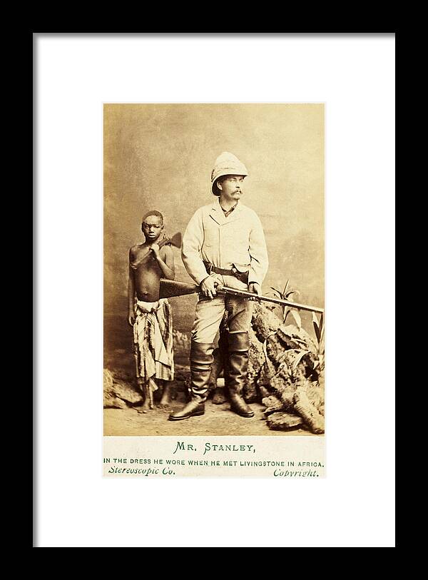 Henry Morton Stanley Framed Print featuring the photograph Henry Morton Stanley, Journalistexplorer by Science Source