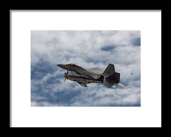 P-51 Framed Print featuring the photograph Heritage Flight by John Daly