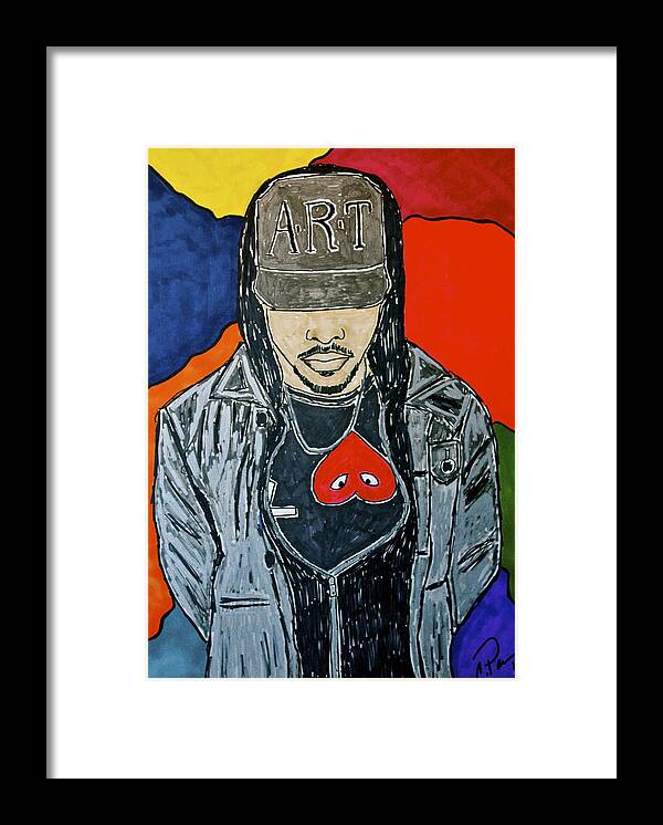 Colors Framed Print featuring the drawing He's Got Swag by Chrissy Pena