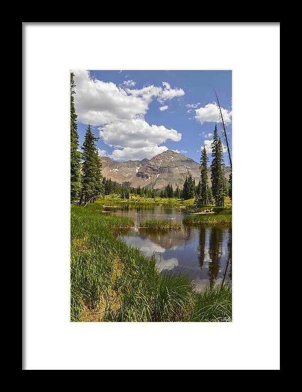 Colorado Framed Print featuring the photograph Hesperus Mountain Reflection by Aaron Spong