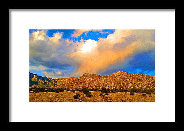 Southwest Framed Print featuring the photograph Hidden Rainbow by Claudia Goodell
