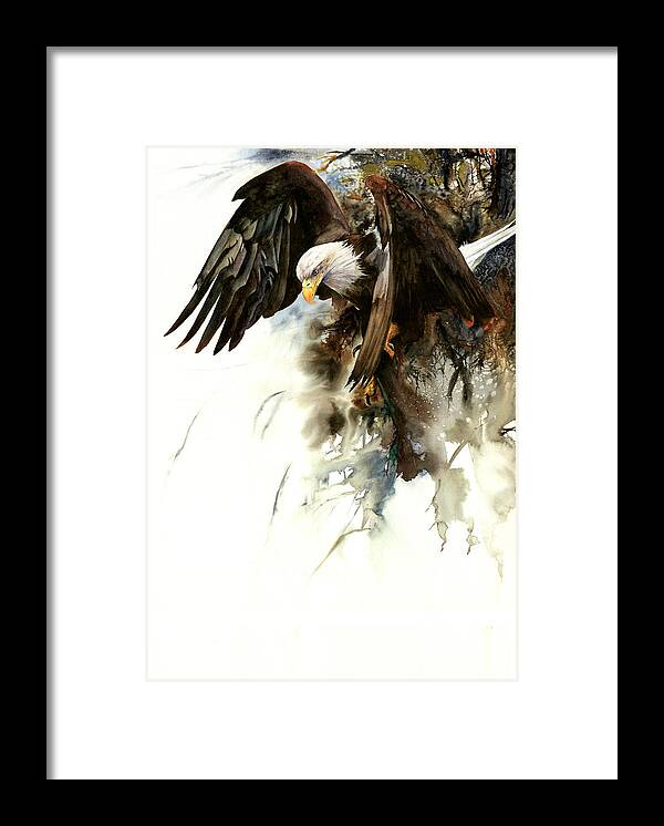 Bird Framed Print featuring the painting High And Mighty by Peter Williams