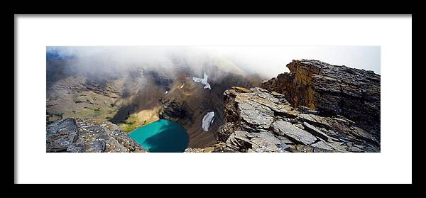 Photography Framed Print featuring the photograph High Angle View Of A Lake, Continental by Panoramic Images