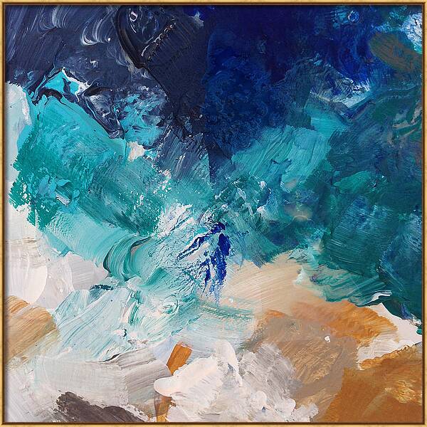 High As A Mountain- Contemporary Abstract Painting by Linda Woods