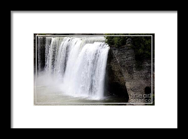 High Falls Framed Print featuring the photograph High Falls in Rochester New York by Rose Santuci-Sofranko
