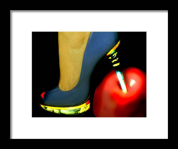 Shoe Framed Print featuring the photograph High Heel by Christine Sponchia