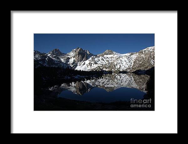 Water Framed Print featuring the photograph High Sierra Mountain Reflections 1 by Jane Axman