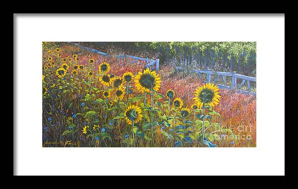  Framed Print featuring the painting High Summer by Jeanette French