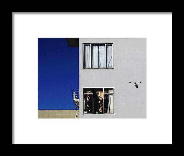 Abstract Framed Print featuring the photograph High Tech City Lived by Kandy Hurley