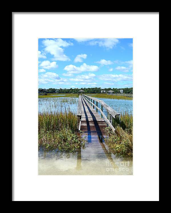 Scenic Framed Print featuring the photograph High Tide At Pawleys Island by Kathy Baccari