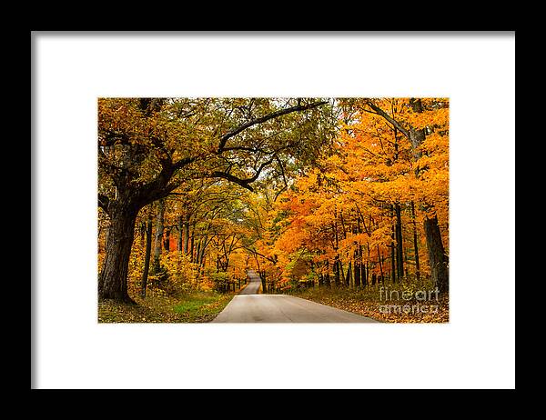 Fall Foliage Framed Print featuring the photograph Highway to Heaven by Jim McCain