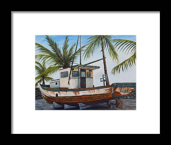 Hawaii Framed Print featuring the painting Hilo Kale by Darice Machel McGuire