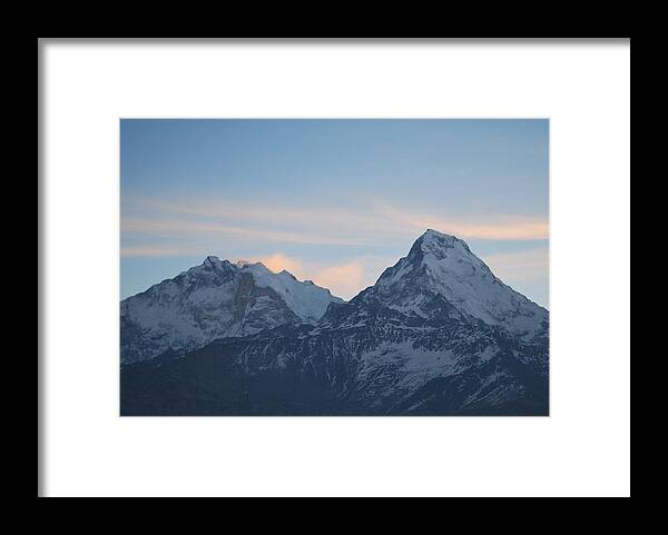 Nepal Framed Print featuring the photograph Himalayan Mountains by Caius Lacey