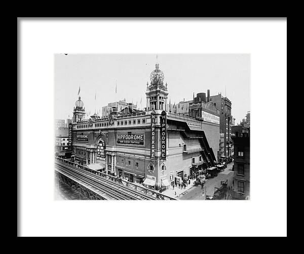 1910 Framed Print featuring the photograph Hippodrome Theatre, C1910 by Granger