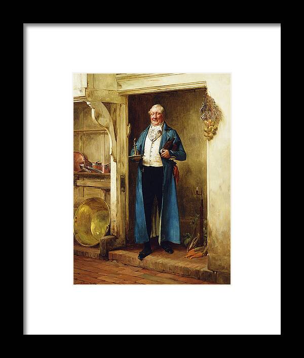 032012upload Framed Print featuring the painting His Favourite Bin; And Testing by Walter Dendy Sadler