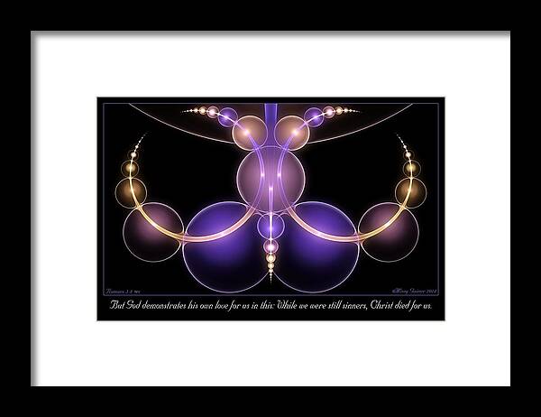 Fractal Framed Print featuring the digital art His Own Love by Missy Gainer