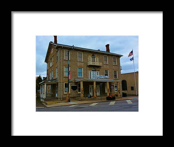 Architecture Framed Print featuring the photograph Historic Masonic Temple by Nancy Jenkins