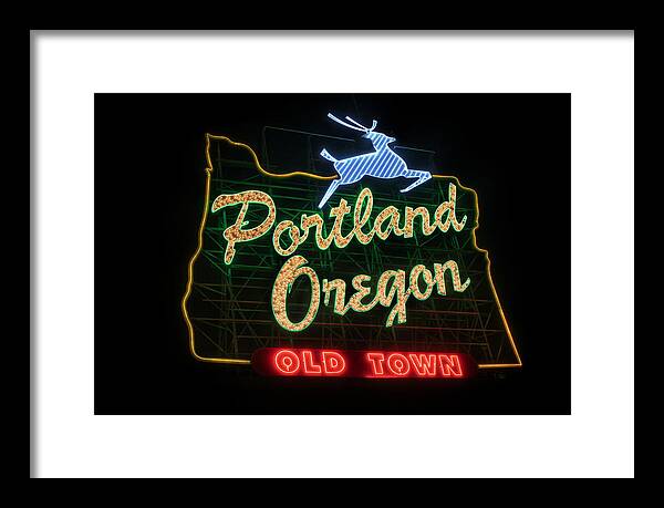 Historic Portland Oregon Old Town Sign by David Gn