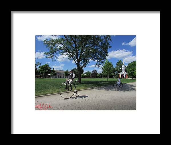 Old Bicycles Framed Print featuring the photograph Historical Bicycles by Michael Rucker