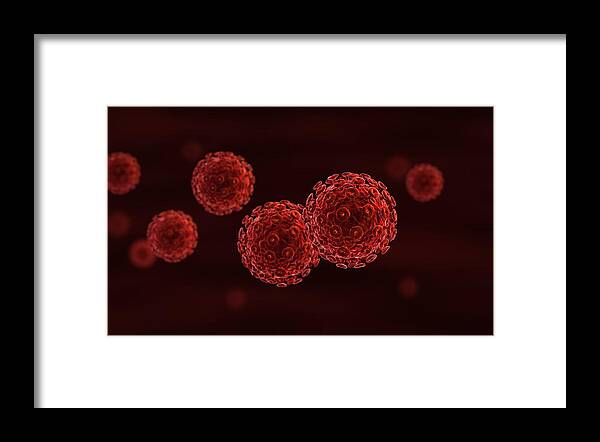 Pathogen Framed Print featuring the photograph HIV spreading by Fpm