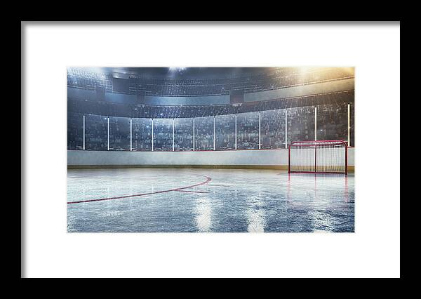 Recreational Pursuit Framed Print featuring the photograph Hockey arena by Dmytro Aksonov