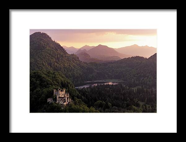 Alps Framed Print featuring the photograph Hohenschwangau Castle by Francesco Emanuele Carucci