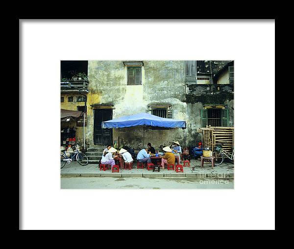 Vietnam Framed Print featuring the photograph Hoi An Noodle Stall 02 by Rick Piper Photography