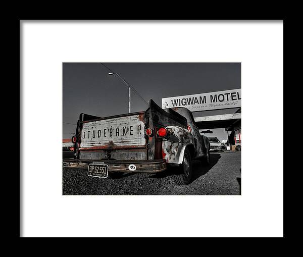 Wigwam Motel Framed Print featuring the photograph Holbrook AZ - Wigwam Motel 006 by Lance Vaughn