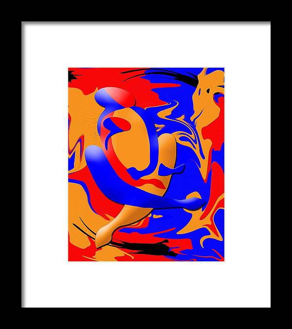 Woman And Child Framed Print featuring the digital art Hold Me by Terry Boykin