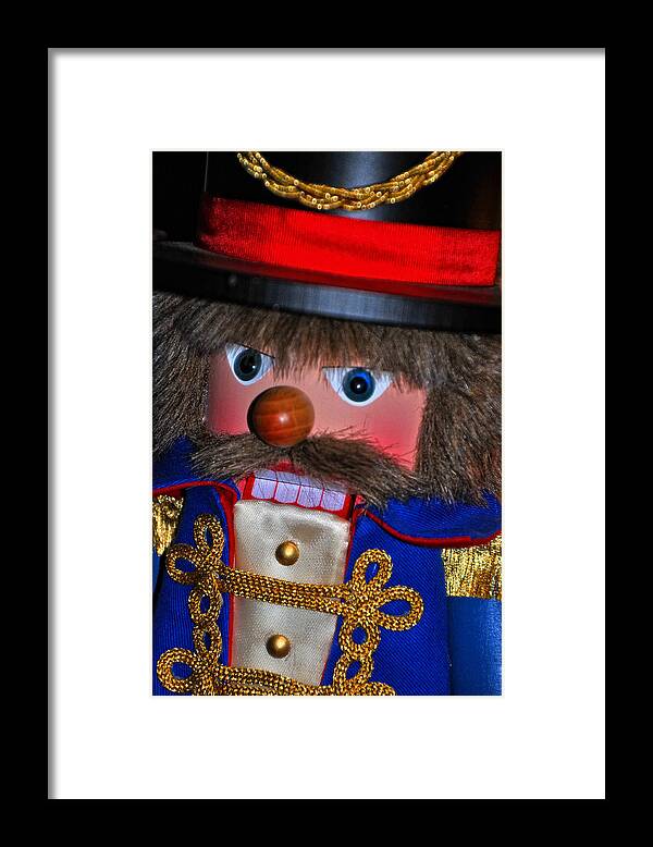 Christmas Framed Print featuring the photograph Holiday Nutcracker by Mike Martin