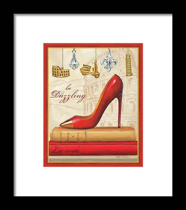 18126a Framed Print featuring the painting Holiday Sparkle Iv by Marco Fabiano