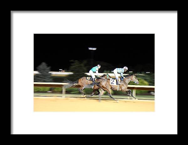Hollywood Framed Print featuring the photograph Hollywood Casino at Charles Town Races - 121212 by DC Photographer